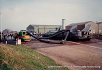 BH7 being moved to The Hovercraft Museum
